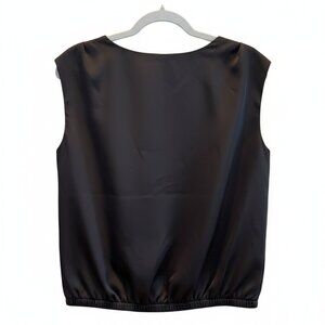 Skies Are Blue- Black Sleeveless Blouse Small & Medium Available